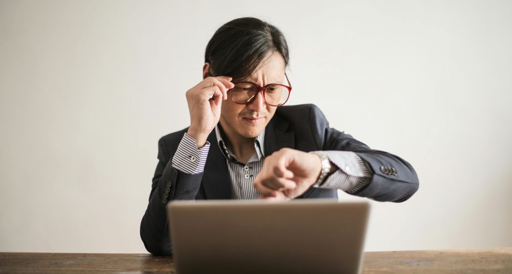 Photo by Andrea Piacquadio: https://www.pexels.com/photo/confused-businessman-checking-time-on-wristwatch-3760810/